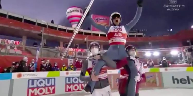 To się nazywa drużyna. Tak Stoch i Kubacki zareagowali na zwycięstwo Żyły [WIDEO]