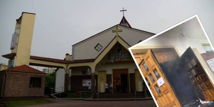 Pożar kościoła w Lublinie. Doszło do podpalenia? [FOTO]