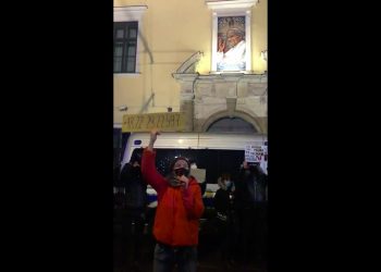 Protest pod oknem papieskim w Krakowie. Skandowano numer Aborcji Bez Granic [WIDEO]