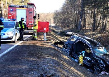 Audi leciało w powietrzu! Siła uderzenia była ogromna. Nie żyje 20-latek