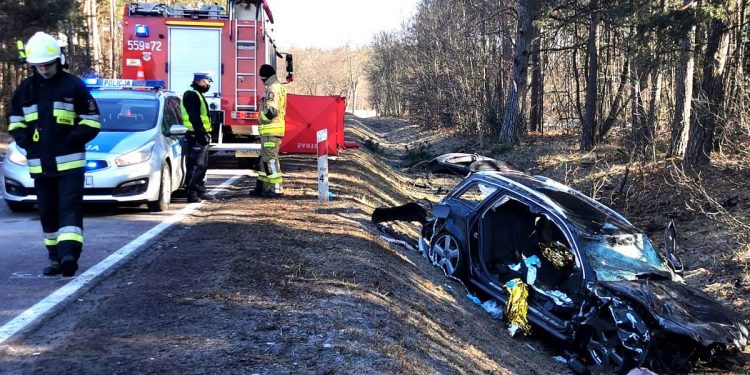 Audi leciało w powietrzu! Siła uderzenia była ogromna. Nie żyje 20-latek