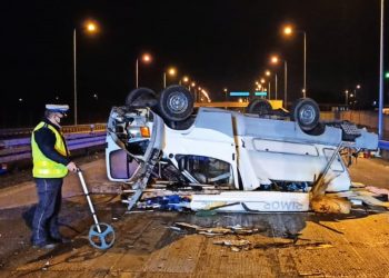 TIR staranował kampera z czteroosobową rodziną. Nie żyje kobieta