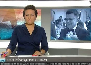 Śmierć Piotra Świąca wstrząsnęła dziennikarką TVP. Z trudem prowadziła „Panoramę”