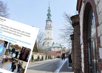 Atak na strażnika na Jasnej Górze! Policja publikuje nagranie i prosi o pomoc