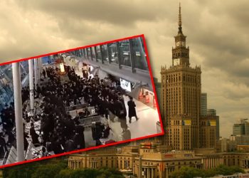 grupa żydów w warszawie