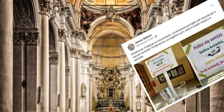 Nietypowy pomysł proboszcza. W ten sposób chce sprawdzać limity wiernych w kościele