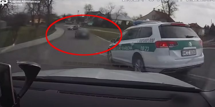 Uciekał przed KAS i policją. Nagrali szaleńczy pościg! [WIDEO]