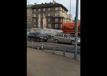 Pojazd MPO wziął udział w… akcji gaśniczej. Jest nagranie