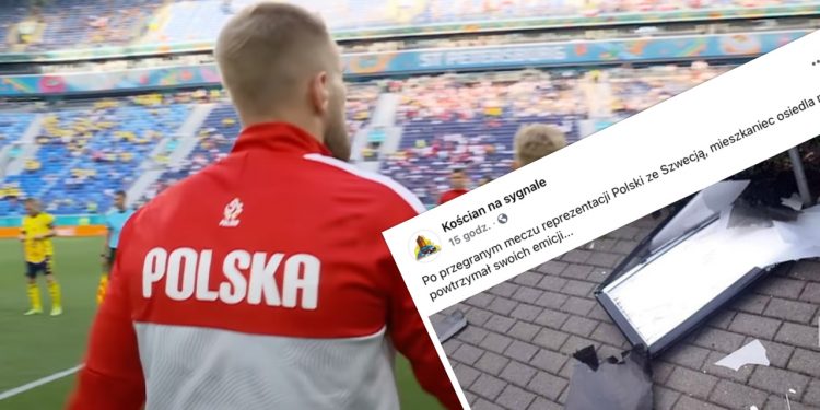 Telewizor wyleciał z trzeciego piętra. Kibic nie wytrzymał po meczu Polska-Szwecja