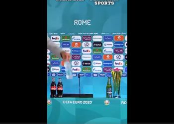 Nie tylko Ronaldo i Pogba. Kolejny piłkarz poniża sponsora Euro [WIDEO]