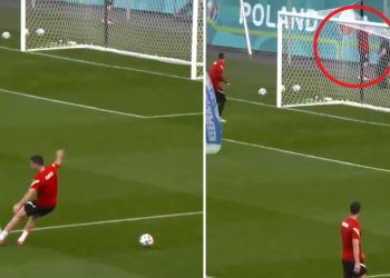 strzał lewandowskiego