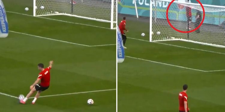 strzał lewandowskiego