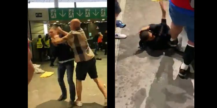 Bijatyka przed finałem Euro. Wstrząsające nagranie [WIDEO]