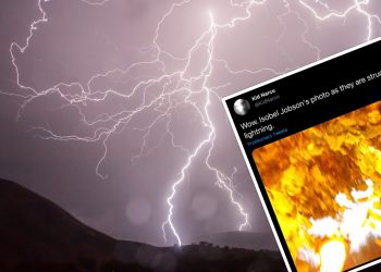 Robili selfie, gdy uderzył w nich piorun. Upiorne zdjęcie trafiło do sieci