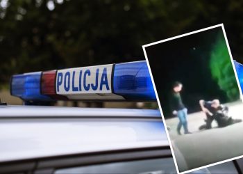 Dantejskie sceny na Orlenie. Starcie kobiety z policjantem [WIDEO]