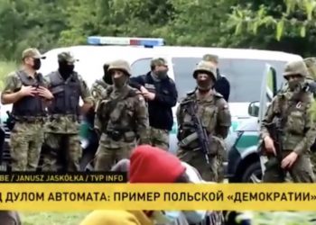 Tak białoruskie media relacjonują sytuację na granicy z Polską. Jest nagranie [WIDEO]