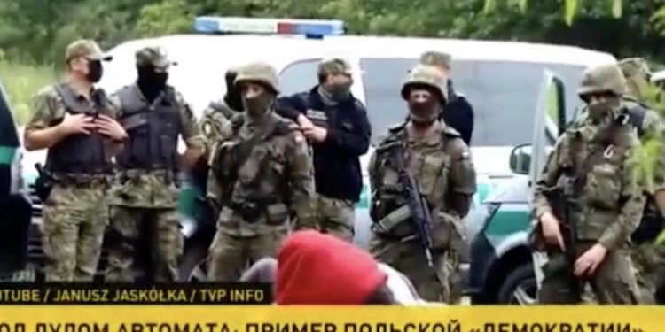 Tak białoruskie media relacjonują sytuację na granicy z Polską. Jest nagranie [WIDEO]