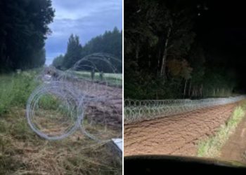 Drut kolczasty na granicy z Białorusią. Wysłano też wojsko