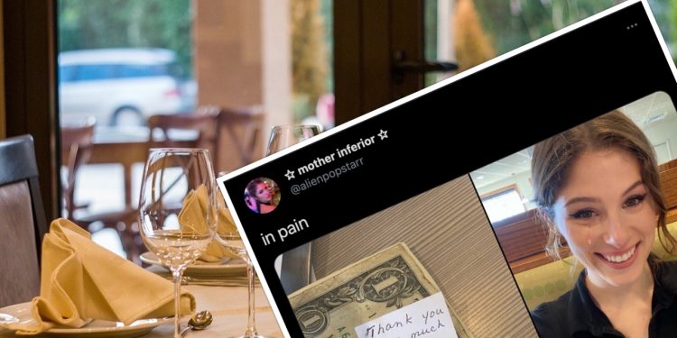 Kelnerka otrzymała od klientki niezwykłą wiadomość. Nie mogła powstrzymać łez