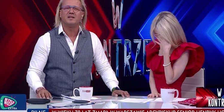 Jakimowicz znów zaskoczył na antenie. Ogórek aż zasłoniła twarz