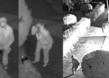 Podpalił punkt szczepień i sanepid. Nowe nagranie! [WIDEO]