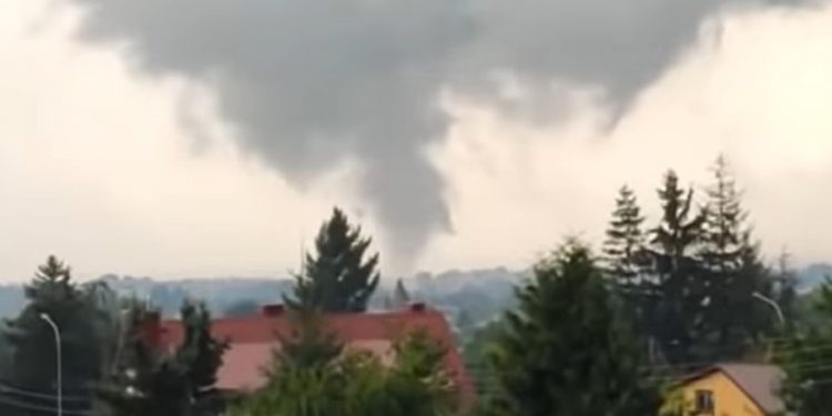 Trąba powietrzna nad Rzeszowem! Są nagrania [WIDEO]