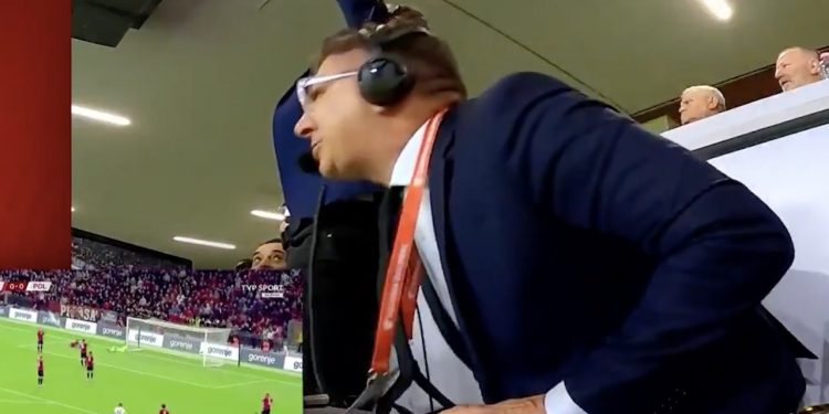 Tak Borek i Węgrzyn zareagowali na bramkę Polaków. Fantastyczne nagranie [WIDEO]