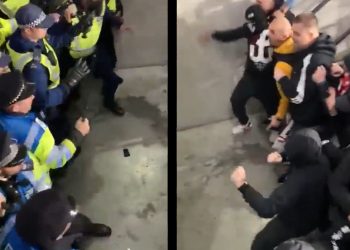 Kibice z Polski razem z Węgrami atakowali angielską policję. Nagrania potwierdzają [WIDEO]