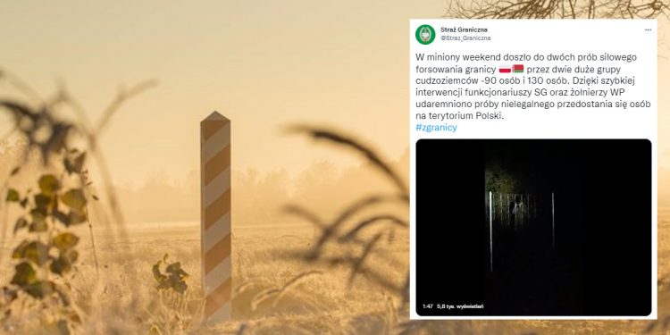 Imigranci w dwóch dużych grupach siłą szturmowali granicę! Jest nagranie [WIDEO]