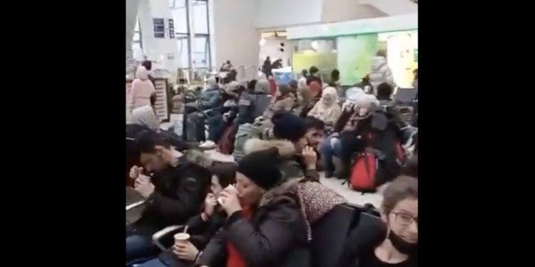 Grupa migrantów wraca do Iraku. Jest nagranie z lotniska w Mińsku [WIDEO]