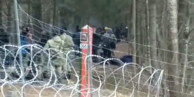straż graniczna nagranie z granicy