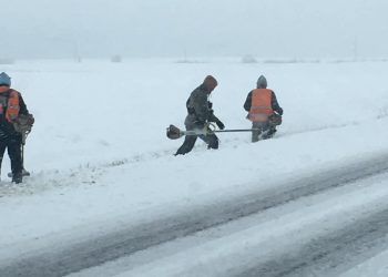 Drogowcy kosili trawę w… śniegu. Będą kary umowne [FOTO]
