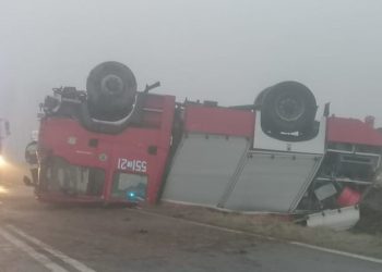 Strażacy jechali do pożaru. Doszło do groźnego wypadku