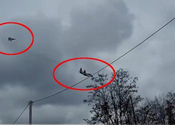 Bitwa powietrzna nad Kijowem? W sieci wstrząsające nagrania [WIDEO]