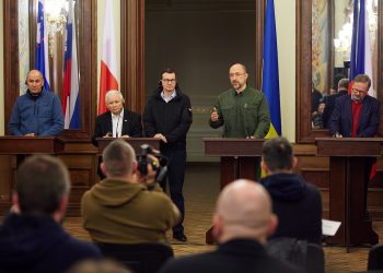 Premier Ukrainy o wizycie w Kijowie: „Bardzo odważny krok prawdziwych przyjaciół”