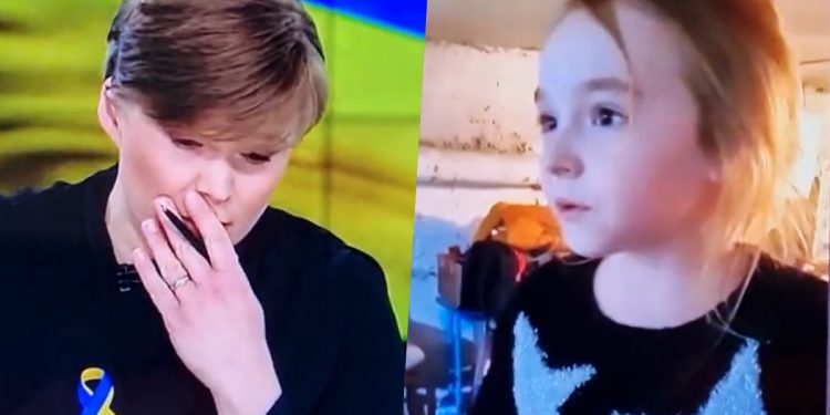 dziennikarka łzy dziewczynka z ukrainy