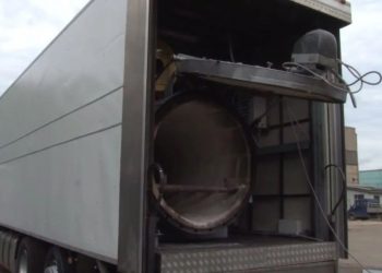 Kliczko pokazuje zdjęcie mobilnego krematorium w Mariupolu. „Kulminacja horroru”