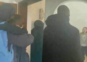 Ukraiński żołnierz wrócił do domu