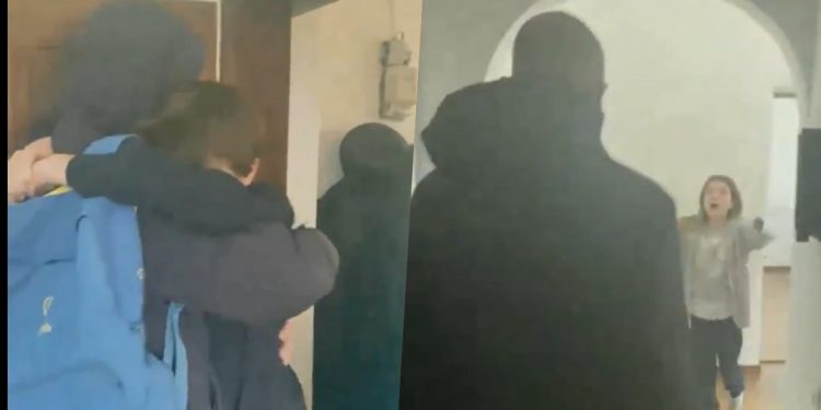 Ukraiński żołnierz wrócił do domu