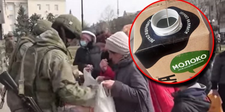 jedzenie emerytce od żołnierzy