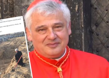 Kard. Krajewski pojawił się w Borodziance. „Brakuje łez, brakuje słów”