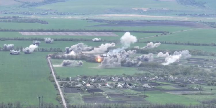 Ukraińskie wojsko urządziło Rosjanom masakrę! Nagranie pokazuje skalę zniszczeń [WIDEO]