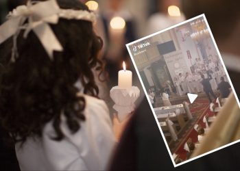 Piosenka disco polo podczas uroczystości pierwszej komunii