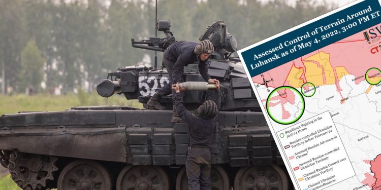 Wojska rosyjskie nie dokonują postępów we wschodniej Ukrainie? Pokazano mapę