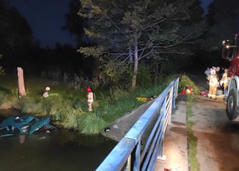 Dramatyczny wypadek. Auto wpadło do rzeki, trzy osoby nie żyją