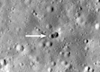 Podwójny krater na Księżycu