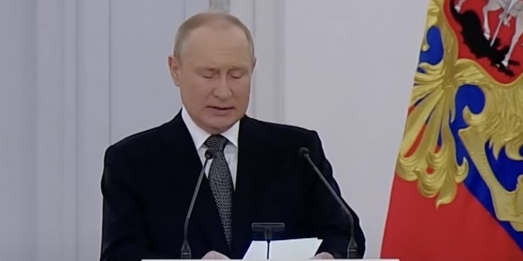 Władimir Putin podczas Dnia Rosji