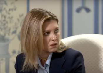 Wywiad Ołeny Zełenskiej został przerwany. Zawyły syreny alarmowe [WIDEO]