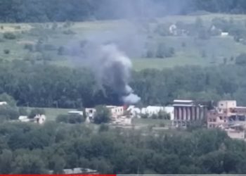 Ukraińcy publikują nagranie z drona. „Witajcie w piekle” [WIDEO]