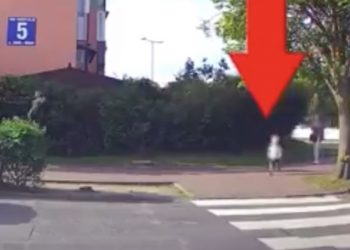 O włos od tragedii. Kierowca cudem zatrzymał się przed wybiegającym dzieckiem [WIDEO]